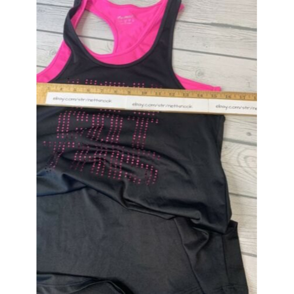 Womens Double Layer Tank Top Size 2 Racerback Yoga Gym Workout You Got This - Picture 5 of 12